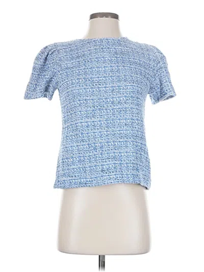Never A Wallflower Short Sleeve Top Blue Square Neckline Tops
