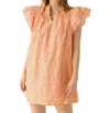 Never A Wallflower Smocked Short Dress In Burnt Orange Swirl In Multi