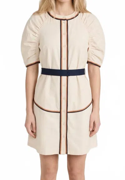 Never A Wallflower Solstice Short Dress In Bone In Neutral