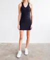 Never A Wallflower V-neck Tank Dress In Black