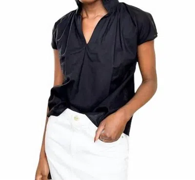 Never A Wallflower Vicki Short Sleeve Top In Black