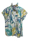Never A Wallflower Vicki Short Sleeve Top In Blue Multi In Multi