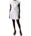 Never A Wallflower Vivian Dress In Primary Swiss Dot In Multi