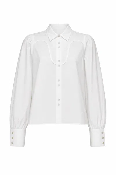 Never A Wallflower Women's Rebecca Button Down In White
