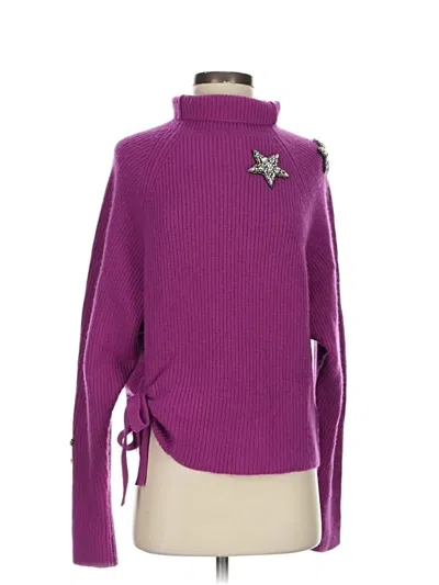Pre-owned Never A Wallflower Wool Pullover Sweater In Purple