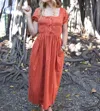 Never A Wallflower Yarrow Dress In Metallic Dot In Multi