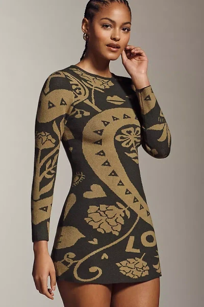 Never Fully Dressed Amara Mini Dress In Green