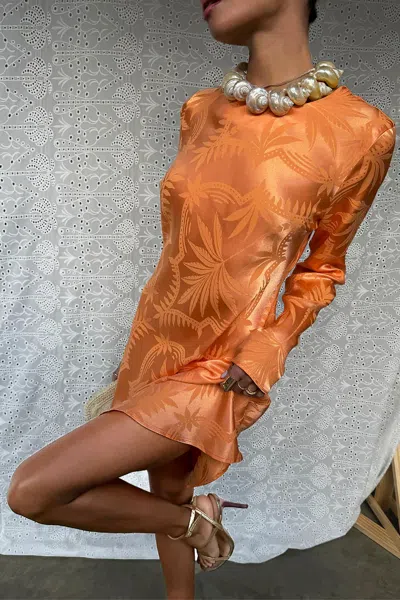 Never Fully Dressed Apricot Palm Mini Soho Dress