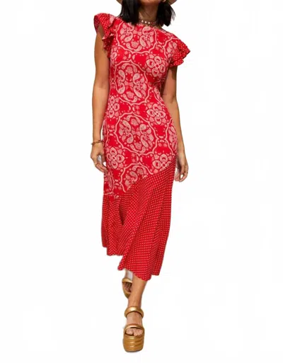 Never Fully Dressed Bandana Remi Dress In Red