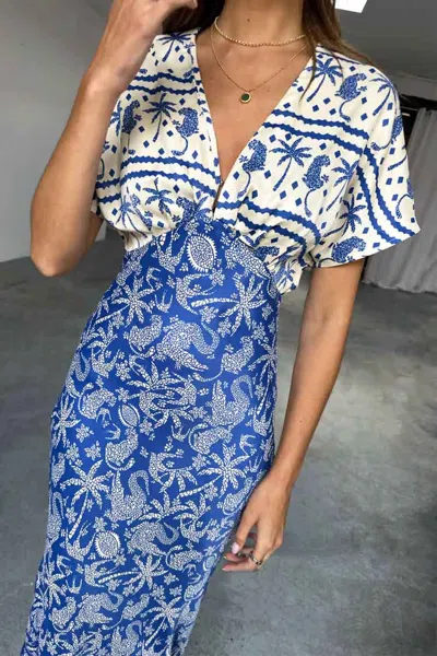 Never Fully Dressed Blue Mosaic Elodie Dress