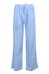 Never Fully Dressed Blue Stripe Elissa Trouser In Blue