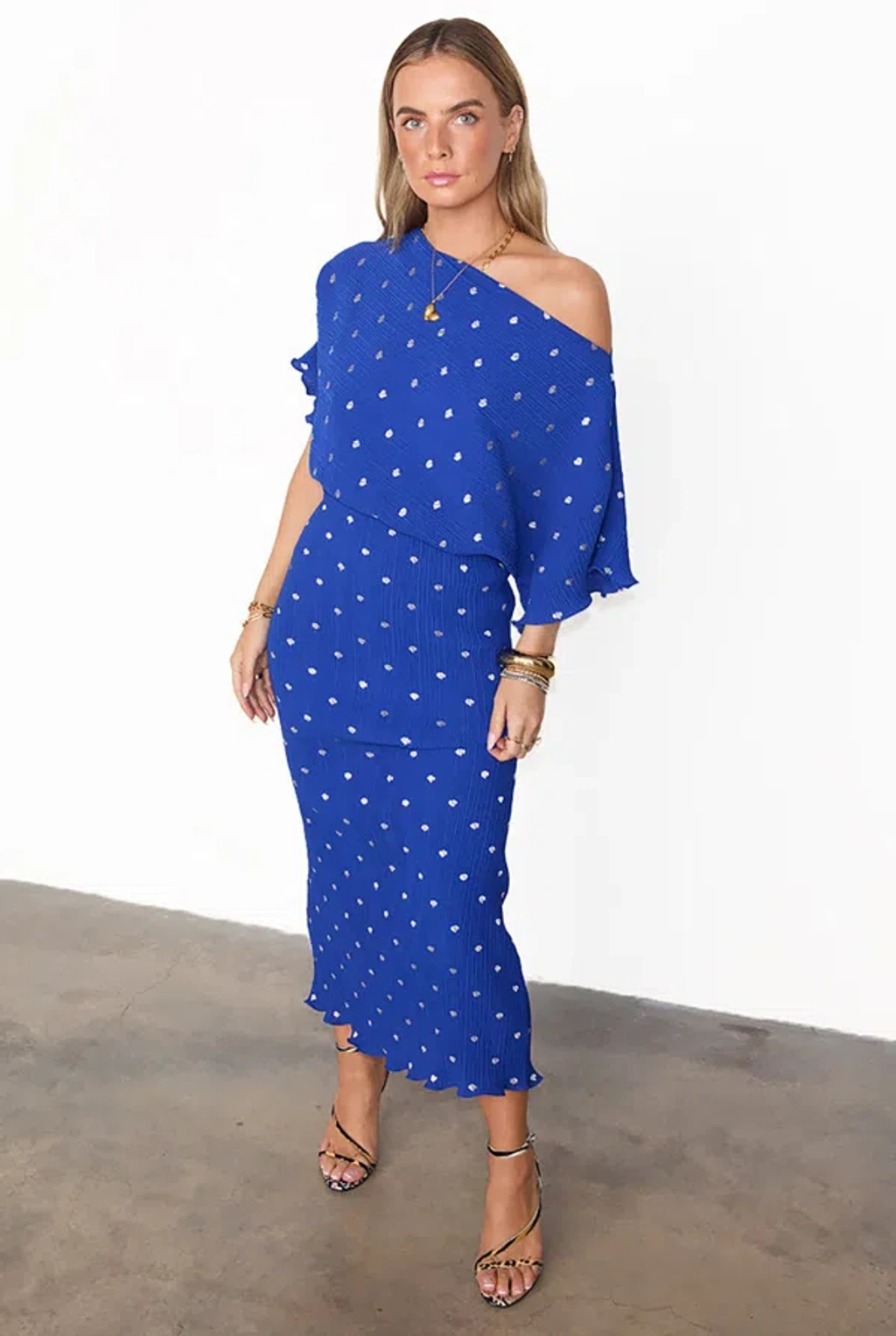ice blue plisse tilly dress Never Fully Dressed Blue Tilly Plisse Dress