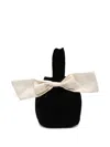 Never Fully Dressed Bow-detail Clutch Detail In Black
