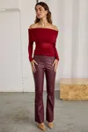 Never Fully Dressed Burgundy Diaz Top