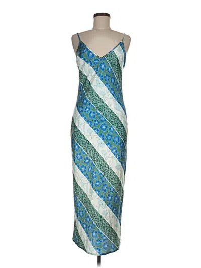 Pre-owned Never Fully Dressed Casual Dress In Blue