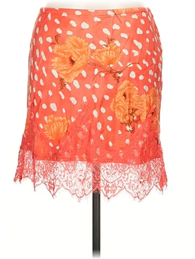 Pre-owned Never Fully Dressed Casual Skirt In Orange