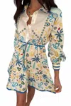 Never Fully Dressed Charms Savannah Dress In Blue Multi In Multi
