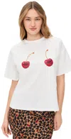 Never Fully Dressed Cherry Boob T-shirt In White