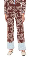 Never Fully Dressed Chocolate Bandana Joggers Chocolate In Brown