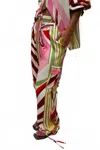 Never Fully Dressed Cirque Cargo Naomi Trouser In Multicolor In Multi