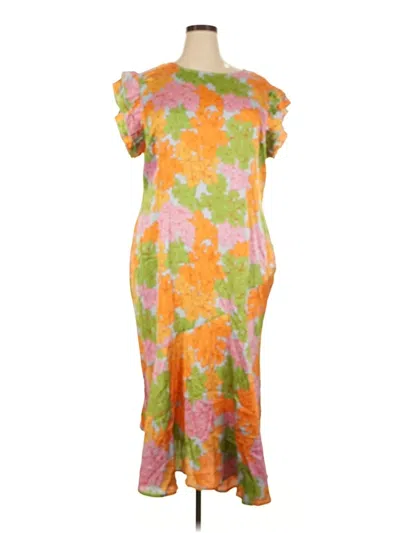 Pre-owned Never Fully Dressed Cocktail Dress In Orange