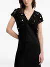 Never Fully Dressed Crochet-shell Maxi Dress In Black