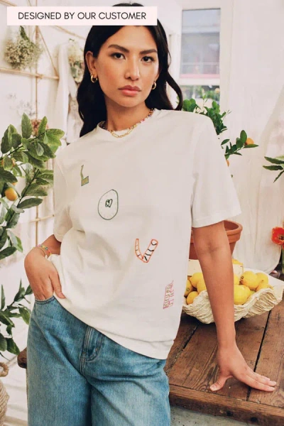 Never Fully Dressed Darcy Love T-shirt In Neutral