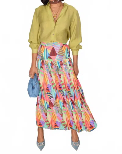 Never Fully Dressed Diamond Beatrice Maxi Skirt In Multi