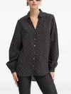 Never Fully Dressed Embellished Long-sleeved Shirt In Black
