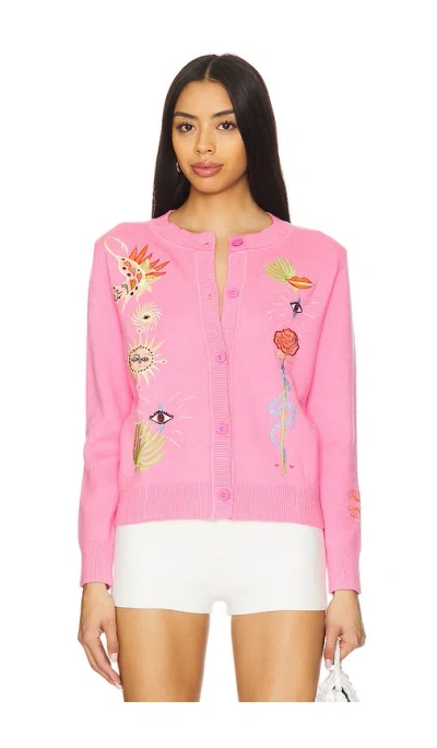 Never Fully Dressed Enchanted Cardigan In Pink