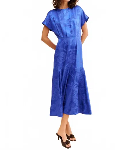 Never Fully Dressed Erin Midi Dress In Royal Blue