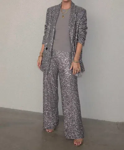Never Fully Dressed Freddie Trouser Pants In Grey In Gray