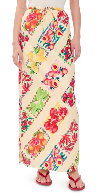 Never Fully Dressed Fruit Mabel Skirt Cream In White