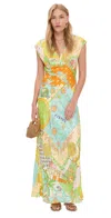 Never Fully Dressed Isla Elodie Dress Blue In Multi