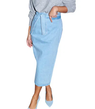 Never Fully Dressed Embellished Maxi Skirt In Denim Jacquard-silver
