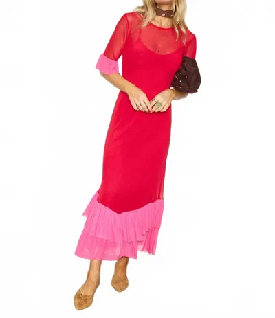 Never Fully Dressed Katie Dress In Red /pink