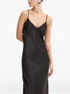Never Fully Dressed Lace-trim Slip Dress In Black