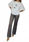 Never Fully Dressed Lace Trouser In Charcoal In Gray
