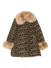 Never Fully Dressed Leopard-print Coat In Brown