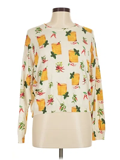 Pre-owned Never Fully Dressed Long Sleeve Turtleneck In White