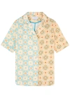 Never Fully Dressed Margo Printed Cotton-blend Shirt In Multicoloured