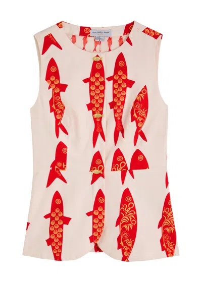 Never Fully Dressed Marina Sol Cotton Waistcoat Top