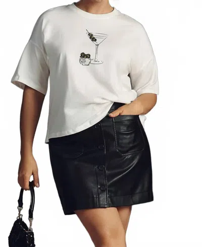 Never Fully Dressed Martini Short Sleeve Tee In White