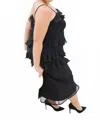 Never Fully Dressed Molly Midi Dress - Plus In Black In Black