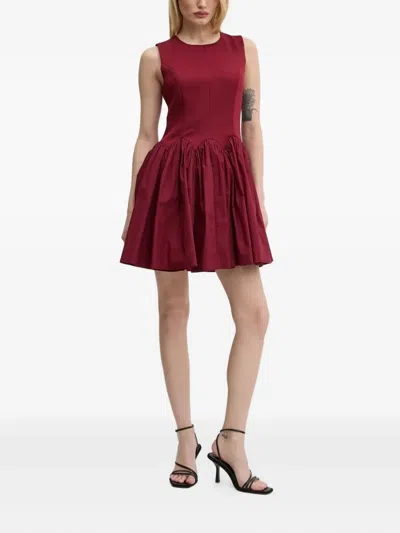 NEVER FULLY DRESSED MONIKA GATHERED-SKIRT MINI DRESS