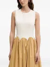 Never Fully Dressed Monika Scalloped-detail Midi Dress In Multi