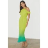 NEVER FULLY DRESSED OMBRE PLISSE CLAUDIA DRESS