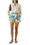 Never Fully Dressed Palm Elissa Shorts In Cream In White