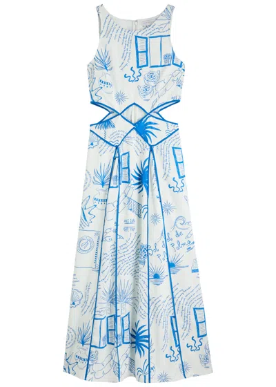 Never Fully Dressed Palma Elma Cotton-blend Midi Dress