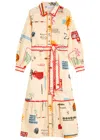 Never Fully Dressed Poema Cotton-blend Maxi Shirt Dress